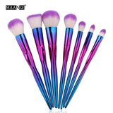 2017 New 7 pcs Makeup Brush Set tools Make-up Kit Wool Make Up Brush Set beauty drop shipping 17SEP27
